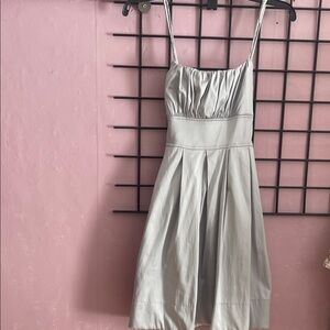Dots Silver Mini Dress